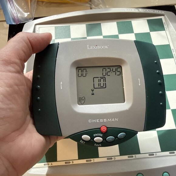 CHESSMAN Pro Lexibook CG 1400 Electronic Chess Game 2002 TIMER Instructions - Picture 5 of 16